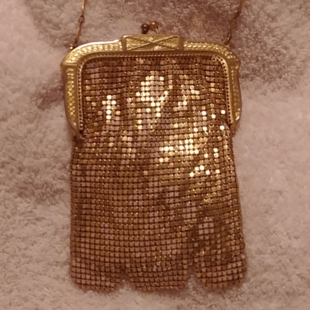 Vintage Whiting & Davis Art Deco metal mesh bag